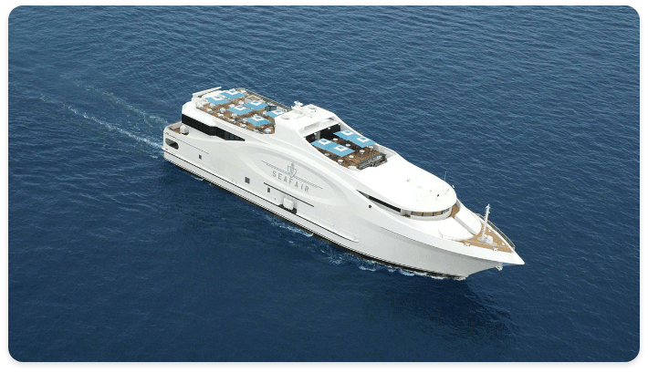 seafair mega yacht wedding